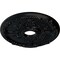 Ekena Millwork Antioch Ceiling Medallion (Fits Canopies up to 3 1/2"), 18"OD x 3 1/2"ID x 1 3/8"P, Jet Black CM18SEBLF - alternate 2